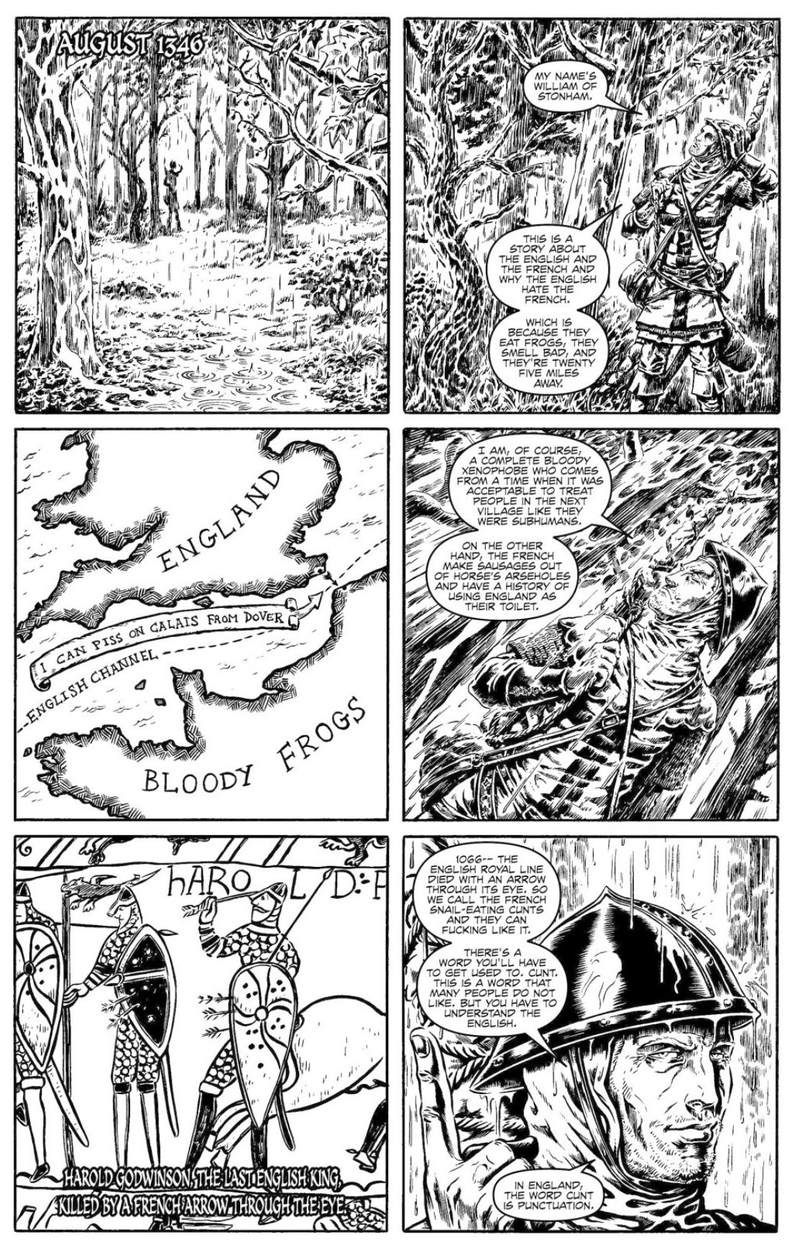 Illustration for article titled Crécy is a History Lesson As Told by Warren Ellis
